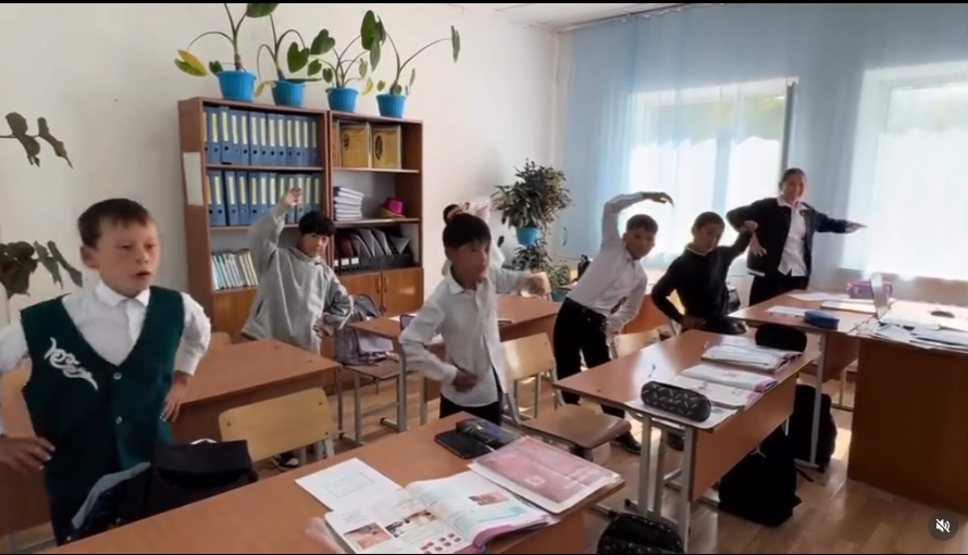 «Сергіту жаттығуларын жүргізу тұжырымдамасы» аясында, Жаңалық негізгі орта мектебінде әр сейсенбі сайын 14.04.2026